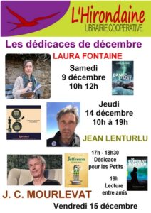 Librairie-hirondaine-Firminy-Dédicaces-de-décembre-2023-Affiche