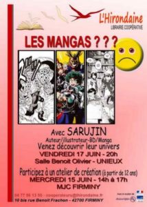 librairie-hirondaine-Firminy-Salon du Manga 2023