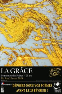 Librairie- L'Hirondaine-Firminy-printemps des poètes -2024-Affiche