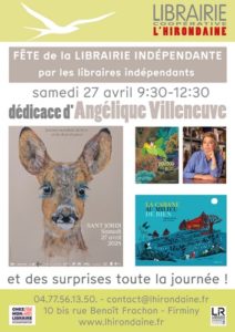 Librairie-L'Hirondaine-Firminy-Affiche Fête Librairies indépendantes-27 04 2024