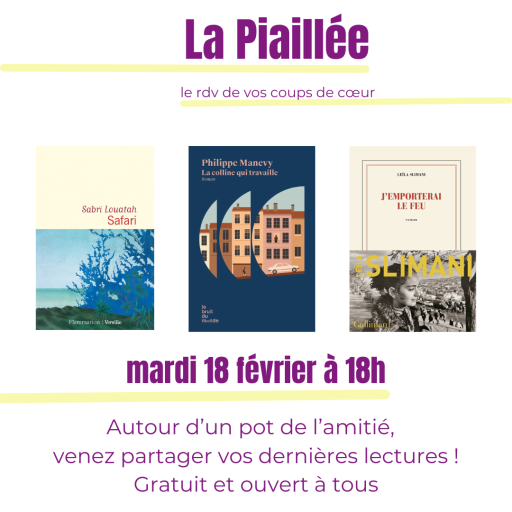 la piallee bookclub hirondaine