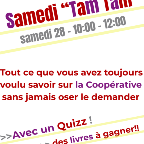 samedi tam tam question cooperative vie cooperative